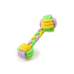Cotton Rope Braided Dumbbell Dog Chew Toy