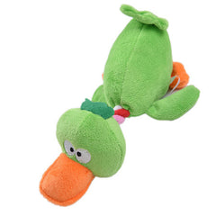 Puppy Dog Plush Duck Shaped Sound Squeaker Chewing Toy - Pet Stylo