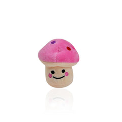 Pink Mushroom Squeaky Plush Cute Dog Toy