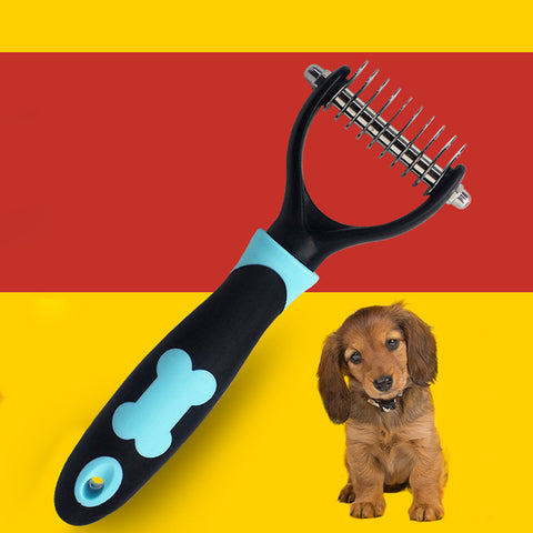 Double Side Grooming Deshedding Dog Comb - 10/13/18 Blades - Pet Stylo