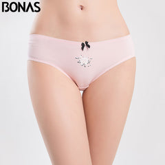 Seamless Cotton Mixed Color Seamless Bow Panties for Girls - Pet Stylo Seamless Cotton Mixed Color Seamless Bow Panties for Girls - Pet Stylo