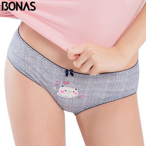Mixed Color Cat Seamless Panties with Bow for Girls Mixed Color Cat Seamless Panties with Bow for Girls
