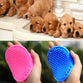 Deshedding Rubber Pet Brush with Glove Touch