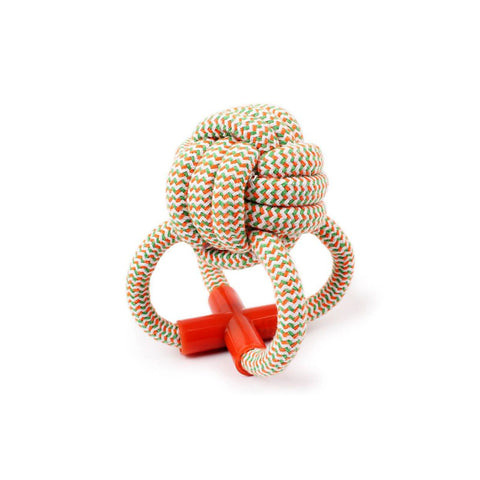 Hand Braided Durable Cotton Rope - Dog Bite/Chewing Toy - Pet Stylo