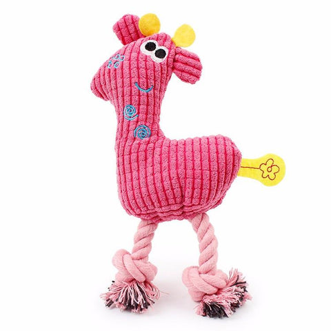 Cartoon Soft Fleece Dog Chew Sound Toy - Pet Stylo