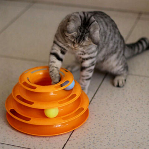 New Crazy Ball Play Disc Cat Toy - Pet Stylo