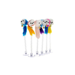 Tease Stick with Colorful Feather Flexible Toy for Cat - Pet Stylo